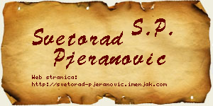 Svetorad Pjeranović vizit kartica